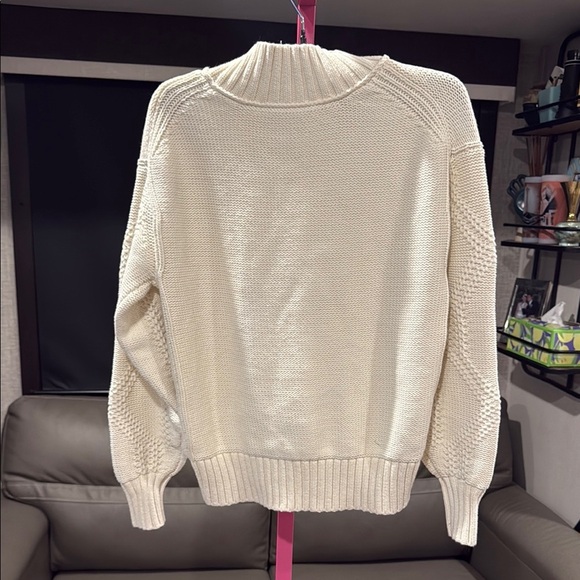 Everlane Cream Cowl Neck Sweater Timeless Knit xs - Picture 6 of 7